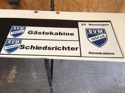 Hinweisschilder SV Menningen