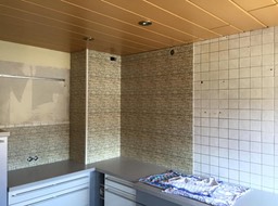 Küche Rückwand vorher / nachher