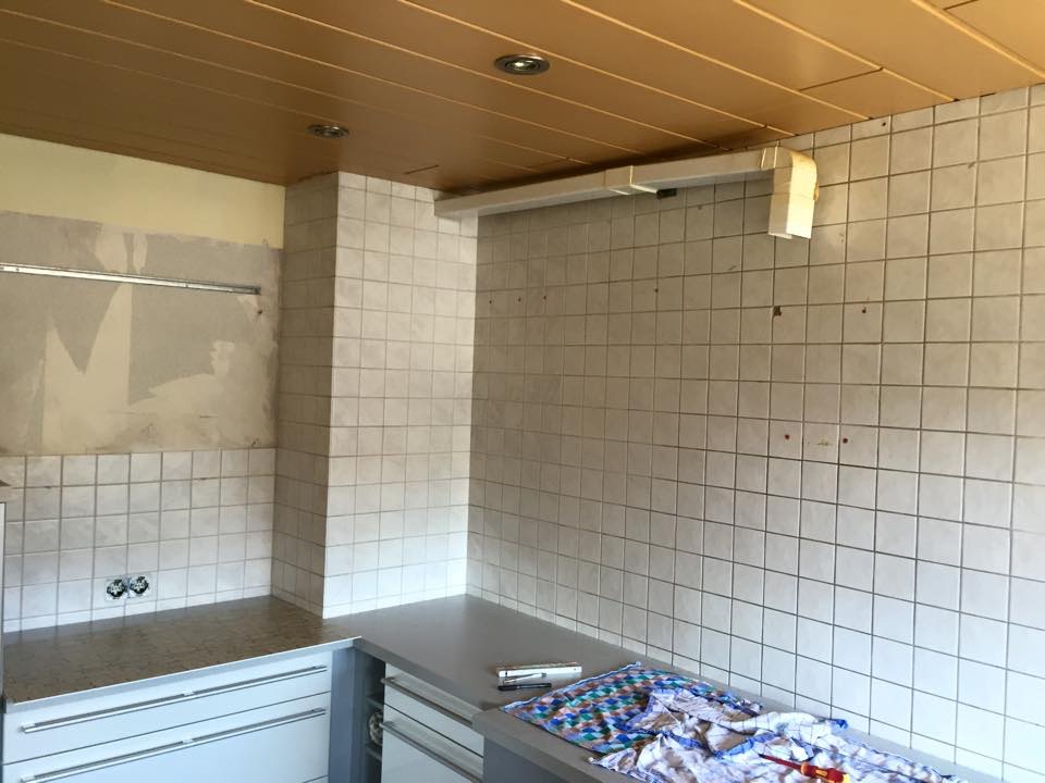 Küche Wand vorher