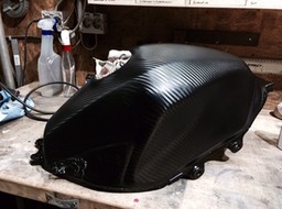 Motorradtank Carbon