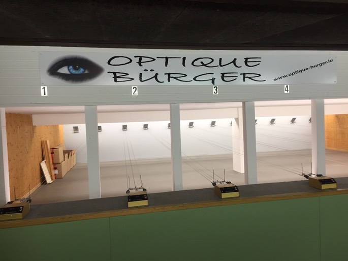 Optique Bürger Schiessstand Werbung